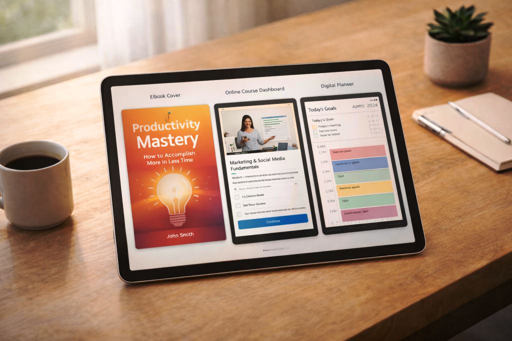 Digital product mockups