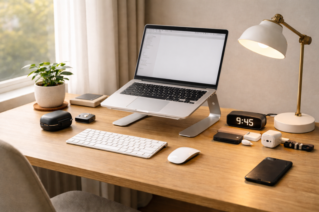 Minimal home office setup