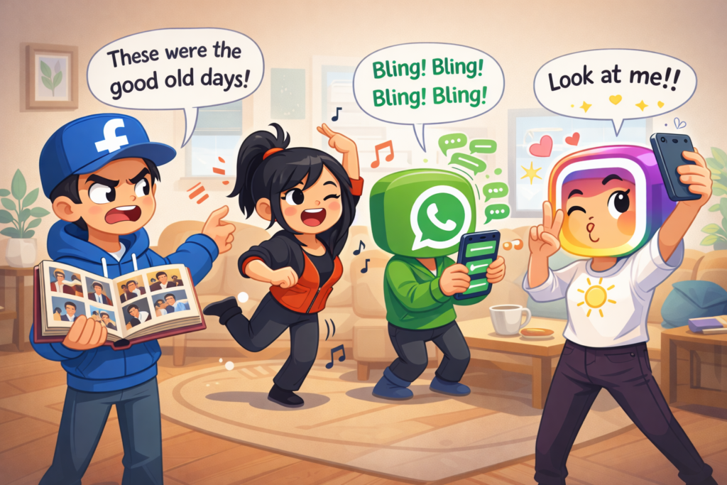 Social media apps as human personalities