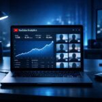 YouTube analytics dashboard