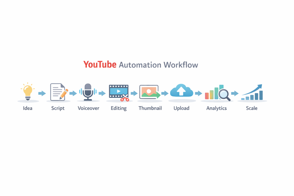 YouTube automation workflow