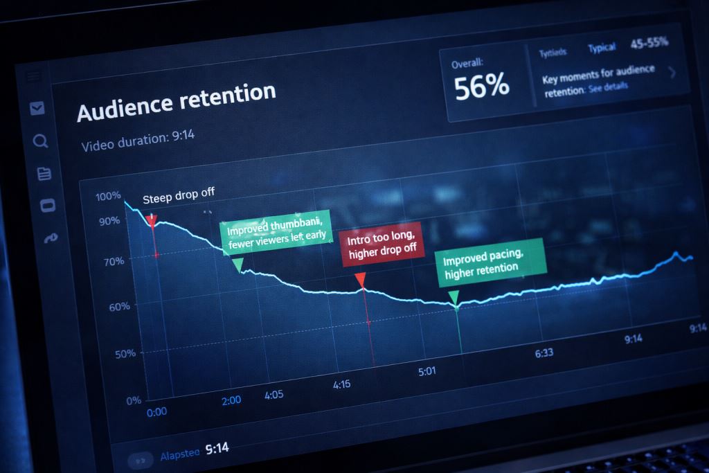 audience retention graph