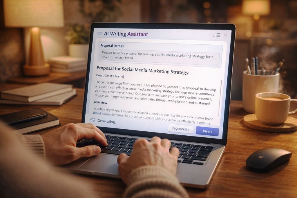 AI writing assistant