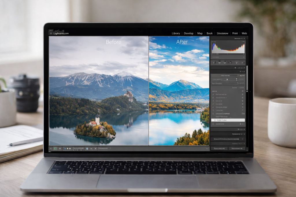 Editing landscape with Lightroom presets