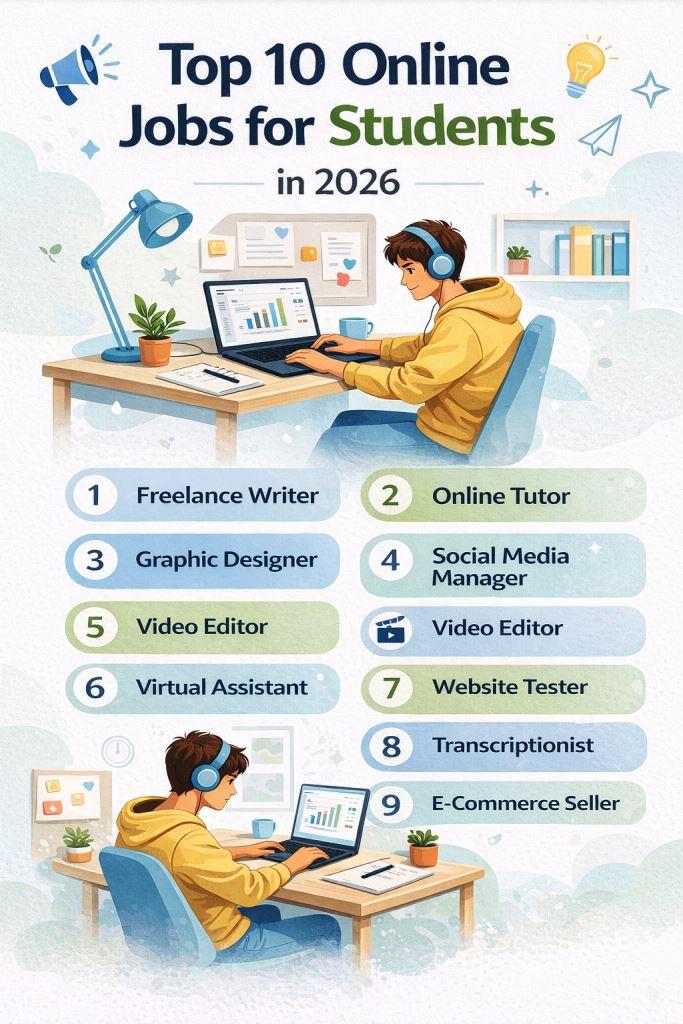 Top 10 Online Jobs for Students 2026